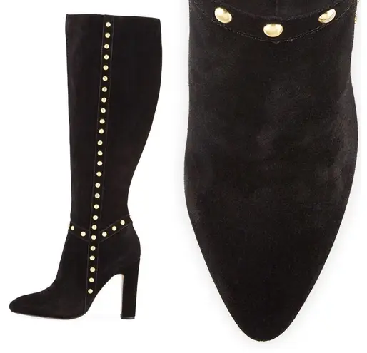 Neiman Marcus Kelissa Suede Knee Boots Size 8