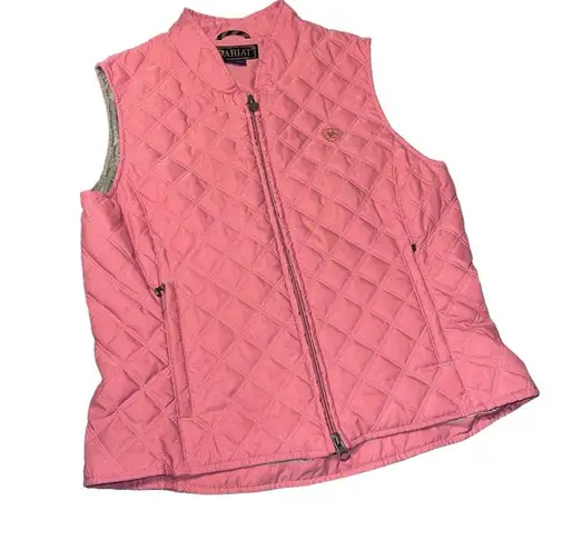 Ariat  Quilted Pink Puffer Vest Size Small NWOT