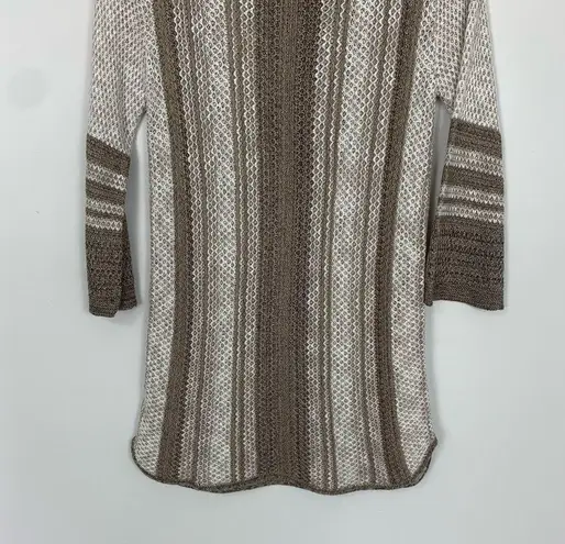 Christopher & Banks NWT  Tan Boho Knit Tunic Sweater Size Small