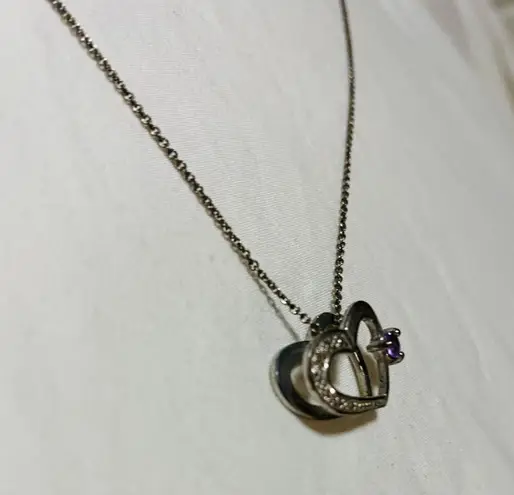 Dainty Heart Necklace Silver