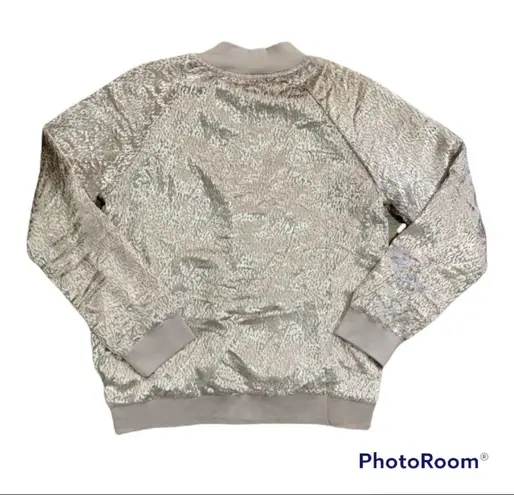 NWT TAVIK VELVET CAMDEN BOMBER JACKET IVORY SIZE SMALL