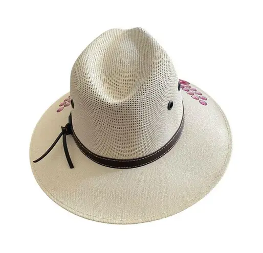 HAT MEXICAN Artisanal Hand Painted Fedora Floral Sombrero Panama Bohemian Large