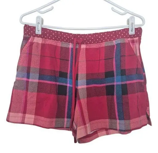 Soma Red Plaid Pajama Shorts Holiday Loungewear Size Medium NWT