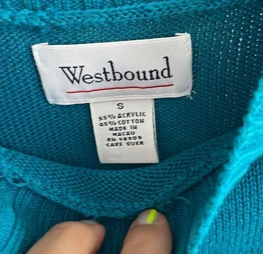 Westbound short sleeve mock neck sweater sz small