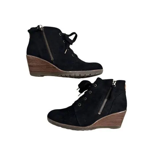 Dr. Scholls Women's Black Wedge Ankle Bootie Size 8