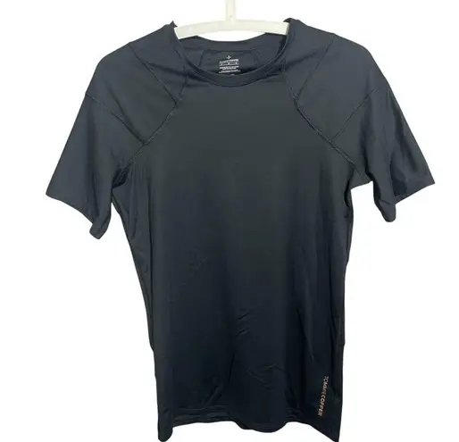 Tommie Copper Shoulder Support Short Sleeve Shirt Copper/Zinc infused Black Size L