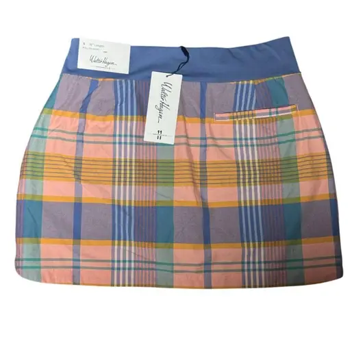 NEW Walter Hagen Performance 11 Womens Plaid Golf Skort S Built