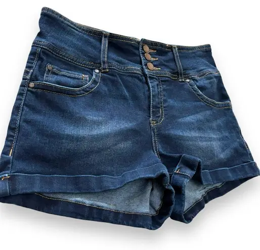 Tinseltown Juniors Blue Mid Rise Shorts - Size 7