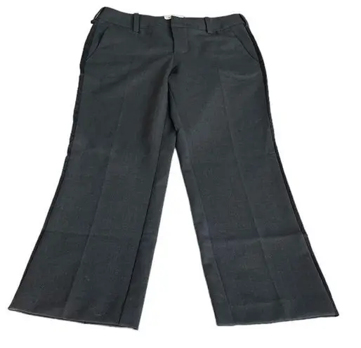 Zadig & Voltaire Side Stripe Posh Anthra Dress Cropped Pants Dark Gray XSmall