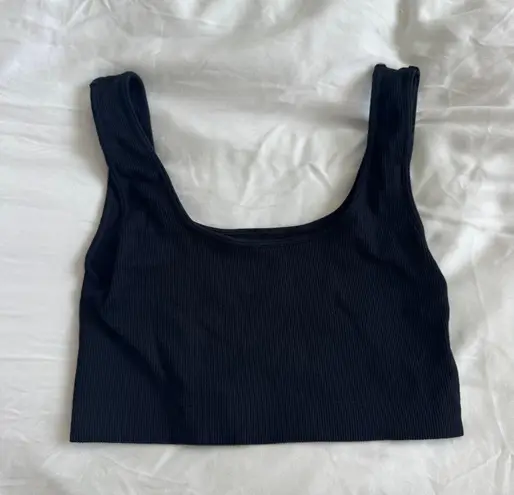 Set Active Square Neck Sports Bra Black Women’s Size M