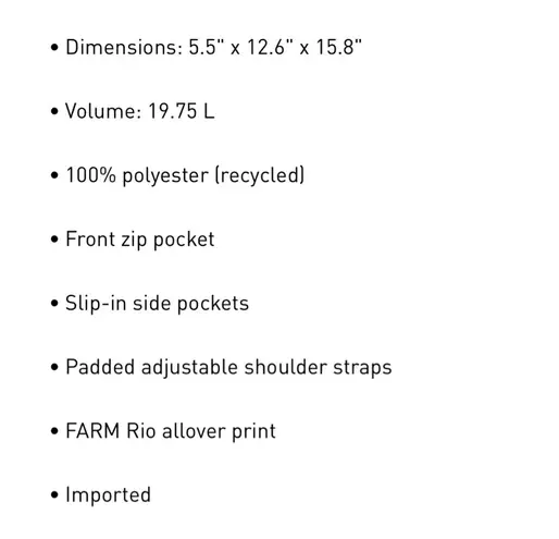 Farm Rio x Adidas Printed Multicolor Backpack