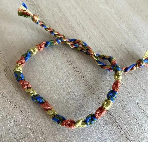 Handmade Rosetta Bracelet, anklet, trendy, comfortable, tie, embroidery thread, woven, gi