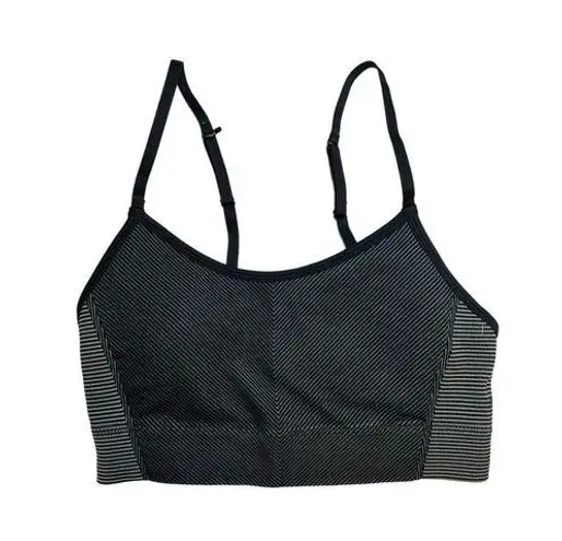 Aerie Offline by  Black and Grey Sports Bra Size Large New