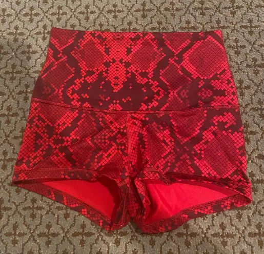 Lululemon Biker / Running Shorts Red Size 4