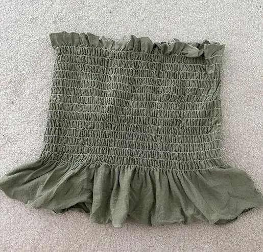 Truly Madly Deeply Green  Tube Top