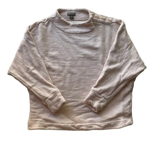 J.Crew  POINT SUR Sweatshirt Dolman Mock Neck Pink size Small French Terry