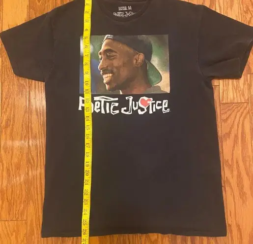 Ripple Junction Poetic Justic Graphic T-Shirt, Tupac, Size Medium