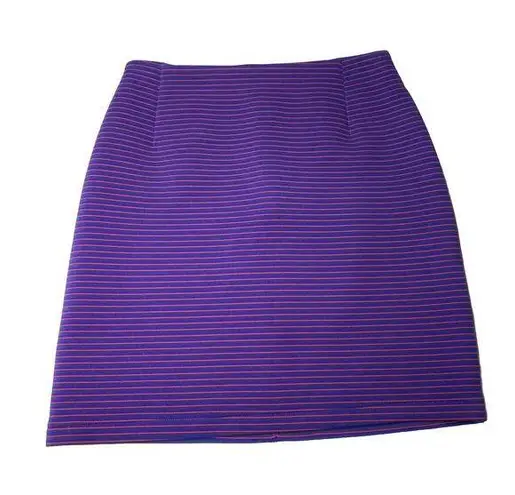 The Kit By Daniel Vosovic Sophia Skirt Berry Micro Stripe Brand New NWT Size 8 Red thumbnail 1