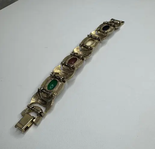 Vintage Multi Colored Crystal Stone Bracelet Multiple Size undefined