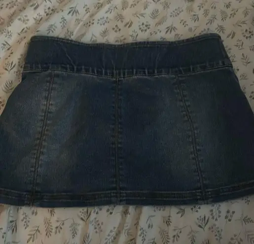 FashioNova Jean Mini Skirt