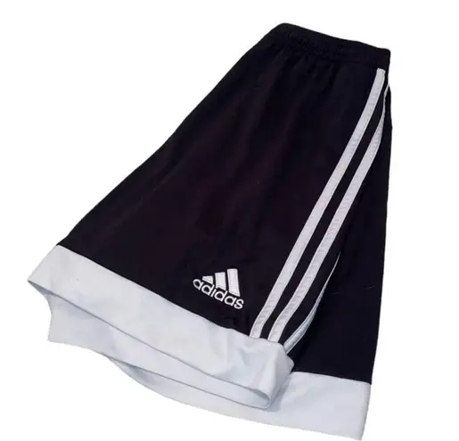 Adidas Black & White Athletic Shorts Women’s Size Small Fitness Casual Workout!