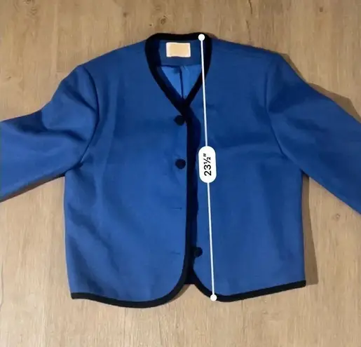 Pendleton vintage jacket - 100% wool made in the USA - blue and black - size 12