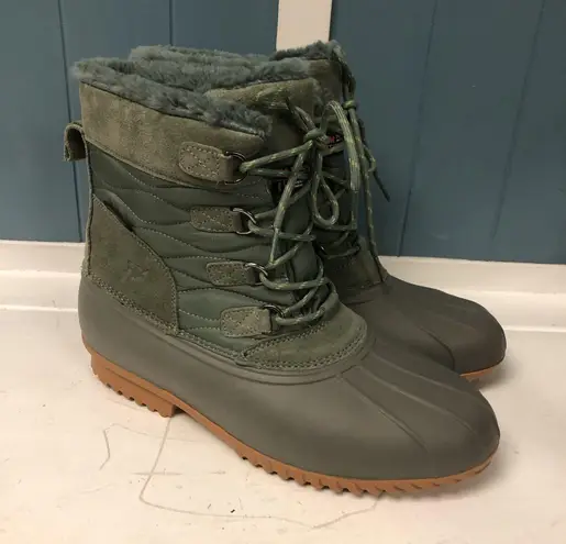Propet Ingrid Lace Up Snow Womens Size 12 Casual Boots Wild Thyme Sage Green