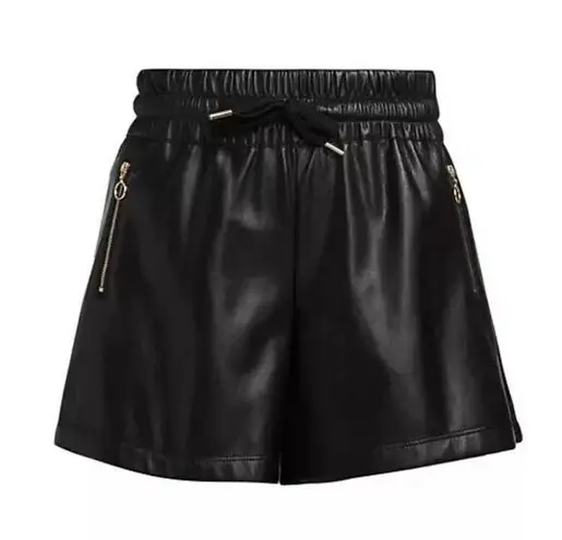 Generation Love Womens Arianna Vegan Leather Shorts - Black XS