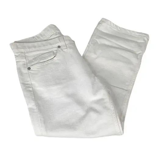 EXPRESS  X2 Denim Laboratory Capri Jeans White Size 4