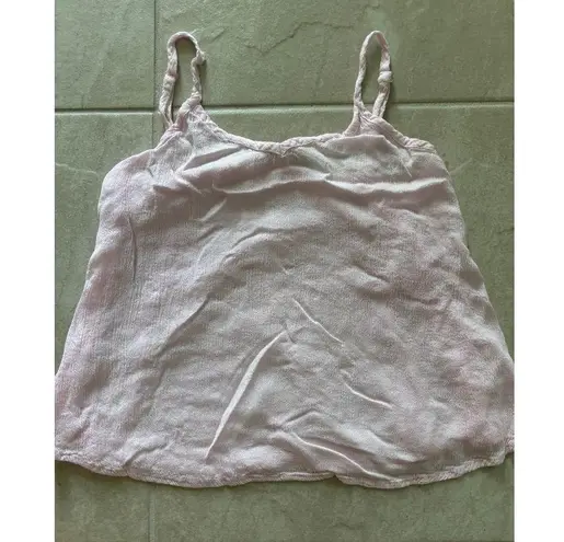 Raya Sun Top Womens Medium Pink Flowy Boho Beachy Coastal Preppy Lightweight Vtg