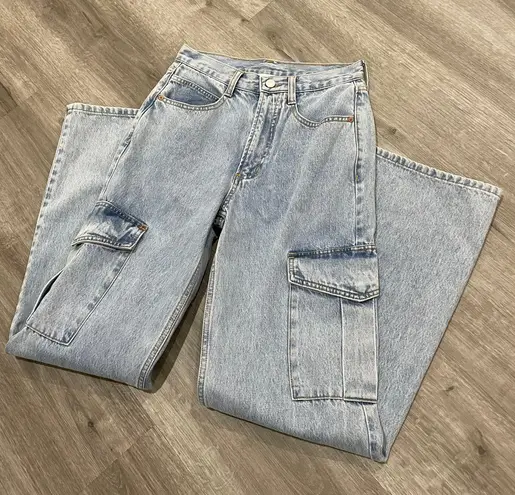 Industry High Waist Cargo Denim/ Jeans 