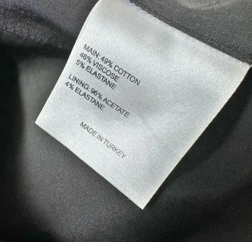 Karen Millen | Black Fitted Sheath Sleeveless Zipper Detail Black Belt | Size 2