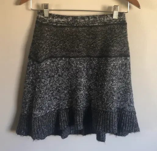 prAna | Black & Gray Rena Knit Sweater Skirt