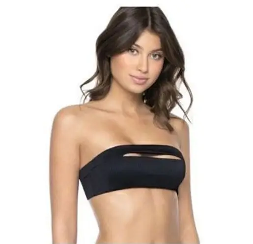 PilyQ New. PQ black pearl teeny bikini. Medium. Retails $149