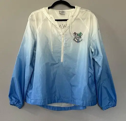 Harry Potter Hogwarts Windbreaker Pullover 1/4 Zip Sz M