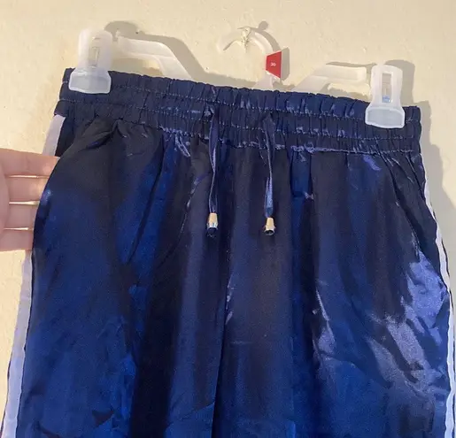 NWOT Track Pants Shiny Navy Blue Size XS