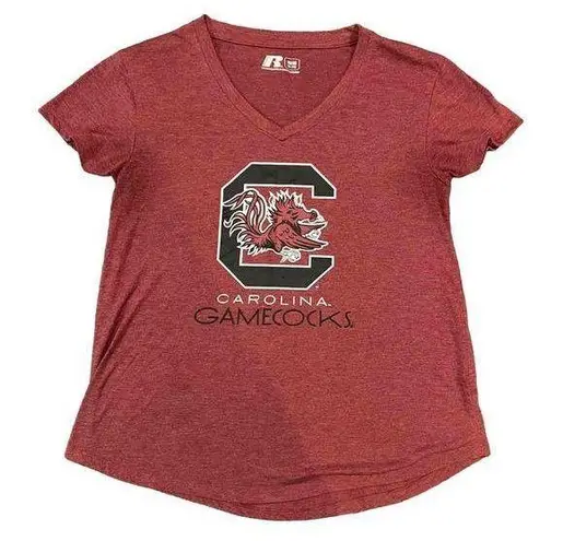 Russell Athletic  Women's South Carolina Gamecocks V-Neck Short Sleeve T-Shirt