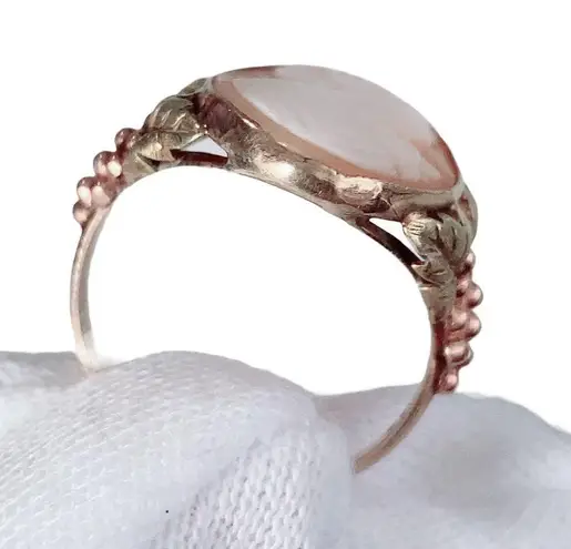 Cameo 10k 10KT Black Hills Gold  Yellow Gold Ring Sz 7