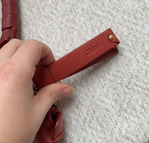 Chloé Chloe Marcie handbag in tan/brass/faded rose