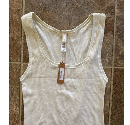 SKIMS Cotton Rib Tank Bone Size Large