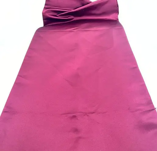 One Heart Elegant Velvet Burgundy Maxi Skirt w/Burgundy Long Satin Wrap