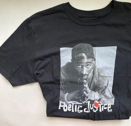 NWT Tupac Poetic Justice graphic print cropped t