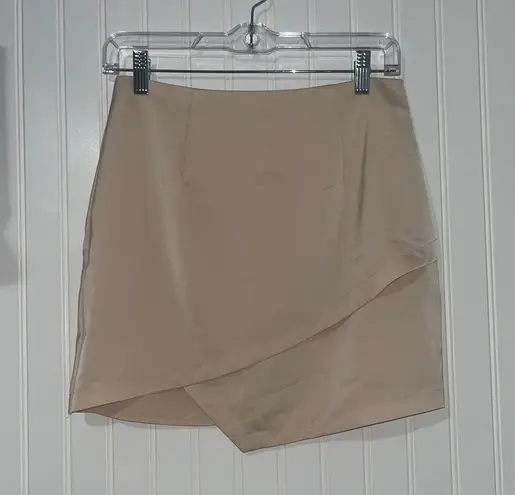 by the way. Revolve Nude Asymmetrical Mini Skirt Size Small 