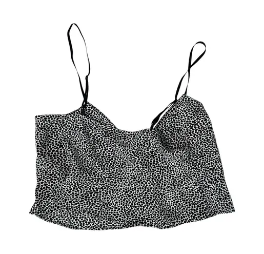 AFRM Black and White Leopard Print Cami Camisole Top Medium V