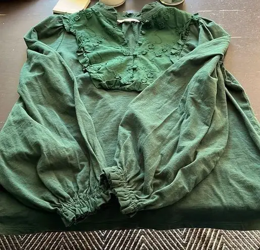 Boden USA Boden green blouse size 10. Good used condition.