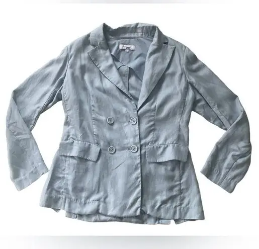 Rosetta Getty Collective Women's Double Breasted Pastel Blazer Office Workwear Blue Size 8