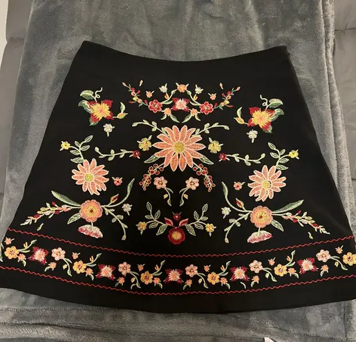 Francesca's Francesca’s Floral Skirt