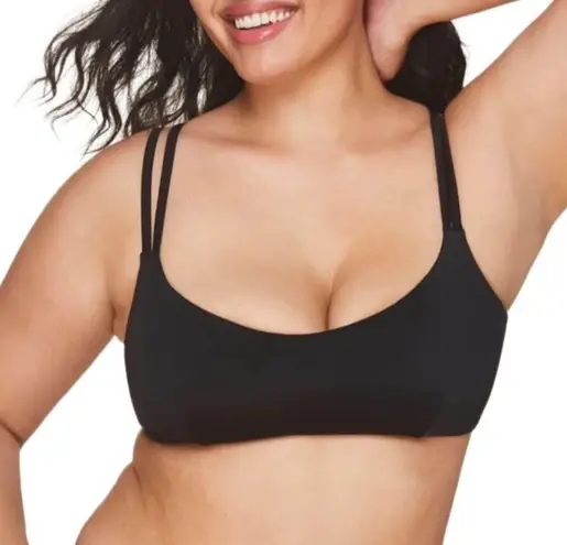 ANDIE The Rockaway Swim Top Women Sz M Black Pull On Feminine Retro Grunge NWT