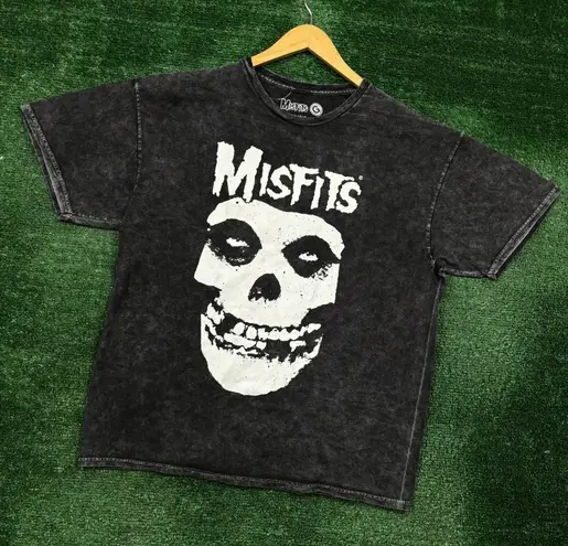 The Misfits The Crimson Ghost Punk Rock Band Mineral Wash T-Shirt Size Large