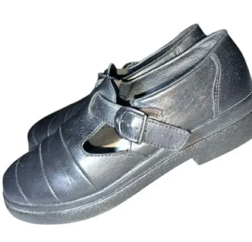 Rieker anti stress black leather Mary Jane loafers. Ntn Size 8